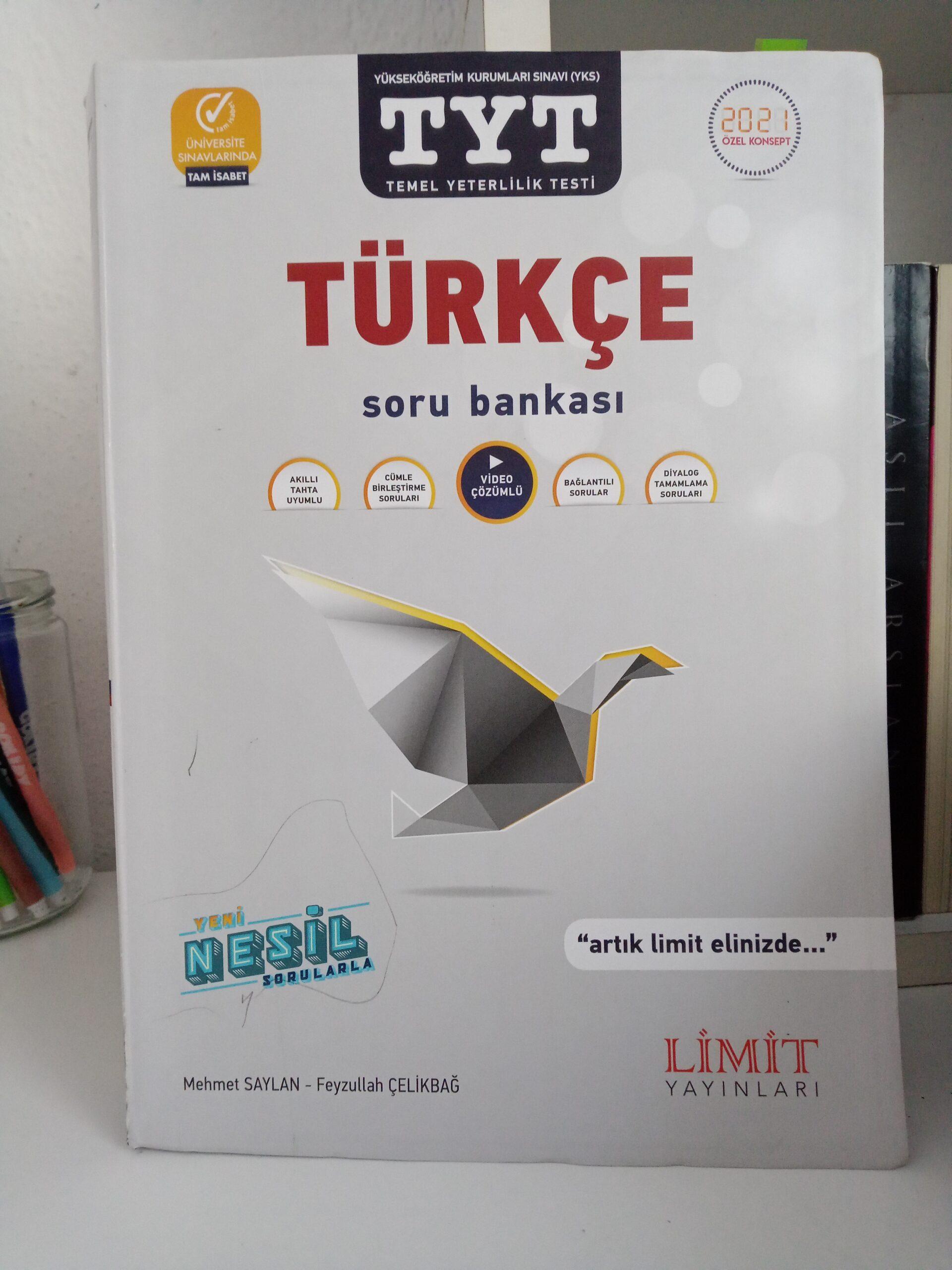 TYT Türkçe soru Bankası limit yayınları